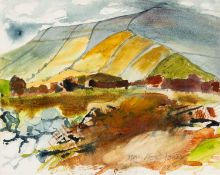 ‡ MARY LLOYD JONES (Welsh b.1934) watercolour - entitled verso, 'The Burren', signed and dated '