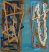 ‡ MAURICE COCKRILL (1936-2013) oil on panel - entitled verso, 'Divided' on Kooywood Gallery label,