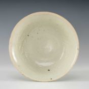 CHINESE QINGBAI MOULDED 'HIBISCUS' BOWL, Southern Song Dynasty, decorated with a band of flowers