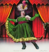 ‡ JENNY HOARE coloured print - entitled, 'It's Not Over Until...', signed, 35 x 31cms Provenance: