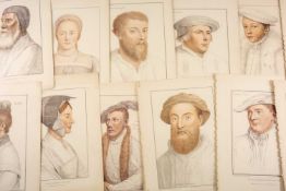 FRANCESCO BARTOLOZZI lithographs - Portraits in His majesty's Collection, after Hans Holbein,
