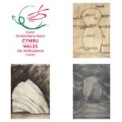 CHARITY LOT OF THREE HARRY HOLLAND MONOTYPE PRINTS, abstract, signed, 104 x 75cms, '79. Mask,