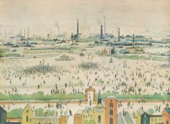 ‡ LAURENCE STEPHEN LOWRY RBA RA (1887-1976) colour lithograph - entitled, 'Sunday Afternoon',