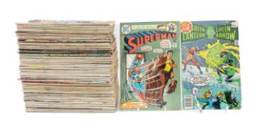 NUMBER OF DC & MARVEL COMICS, including 1980s Superman, American and British editions, Batman, and