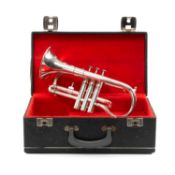 F. BEESON CORNET, serial no. 14280, manufactured in 1873, in fitted case Provenance: private