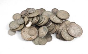 ASSORTMENT OF BRITISH PRE-1947 SILVER COINS, and other foreign silver and cupronickel coins, gross
