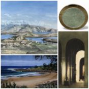 CHARITY LOT IN SUPPORT OF WALES AIR AMBULANCE to include circular wall mirror, 49cms (diam.) and