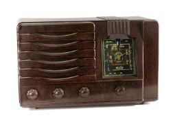 WESTMINSTER P.W.R.2 BROWN BAKELITE RADIO, 31 (h) x 50cms (w) Provenance: private collection