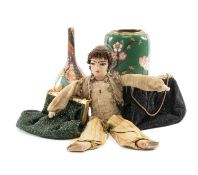 ASSORTED COLLECTABLES, comprising vintage Indian cloth doll in traditional costume, 37cms (h); two
