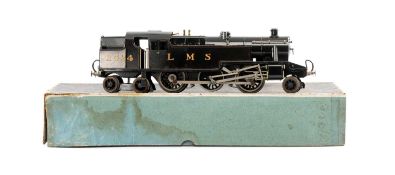 MARKLIN FOR BASSETT-LOWKE O GAUGE 2-6-4 T STANIER TANK LOCOMOTIVE, LMS black gloss livery, running