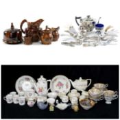 CHARITY LOT IN SUPPORT OF WALES AIR AMBULANCE to include assorted china teaware, loose silver plated