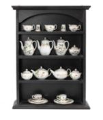 COLLECTION OF WEDGWOOD MINIATURE TEAWARE, including Mirabelle, Wild Strawberry, and Kutani Crane,