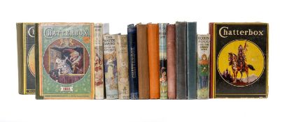CHATTERBOX ANNUALS, most c. 1910-15, but including 1881; together with Chatterbox Newsbox, and