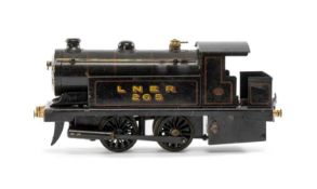 BOWMAN O GAUGE 0-4-0 LNER STEAM LOCOMOTIVE, black livery Provenance: private collection Cheshire