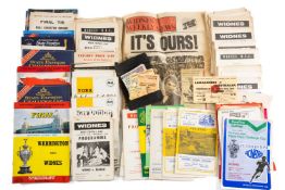 QUANTITY OF VINTAGE RUGBY LEAGUE PROGRAMMES, principally featuring Widnes, 1960s onwards (qty)