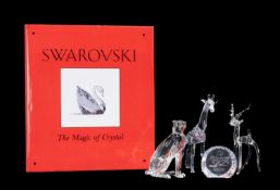 SWAROVSKI CRYSTAL GIRAFFE, boxed and with certificate; Cheetah, boxed; Swarovski Crystal 25 Years