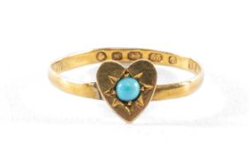 VICTORIAN HALLMARKED 22CT GOLD WEDDING RING (repaired and altered), gross weight 1.7g Provenance: