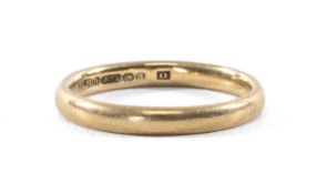 9CT GOLD WEDDING RING, size L, 2.1g Provenance: private collection Denbighshire