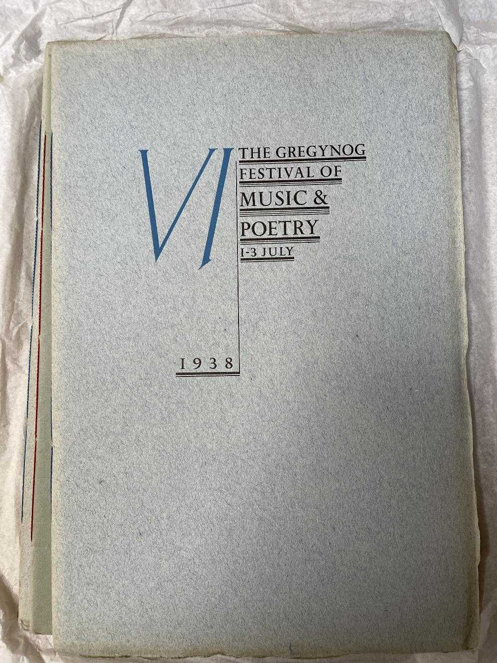 GWASG GREGYNOG PRESS: a collection of Gregynog Festival programmes, including, National Council of - Image 25 of 34