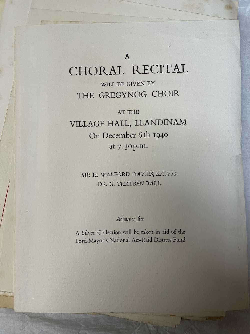 GWASG GREGYNOG PRESS: a collection of Gregynog Festival programmes, including, National Council of - Image 26 of 34