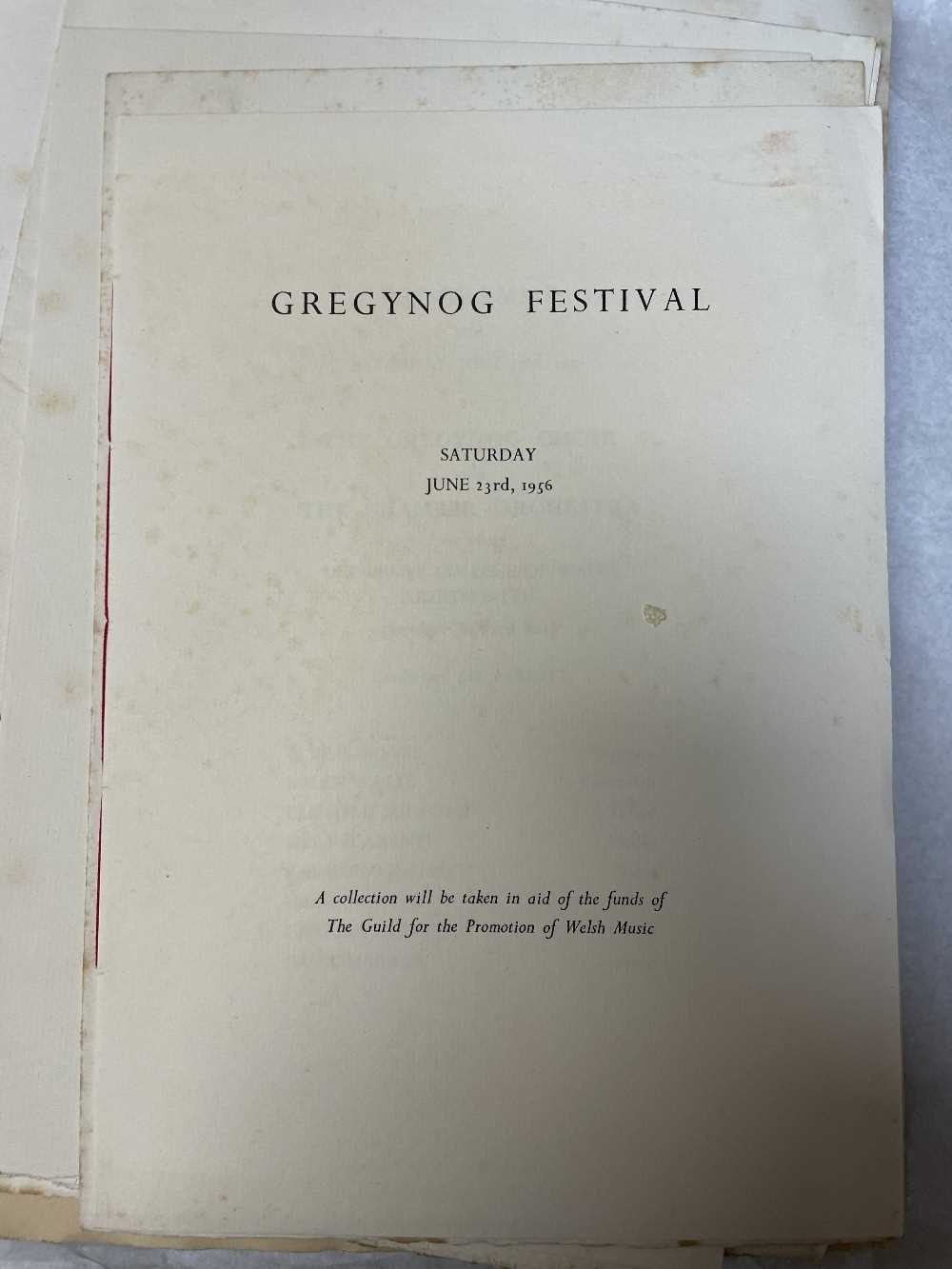 GWASG GREGYNOG PRESS: a collection of Gregynog Festival programmes, including, National Council of - Image 34 of 34