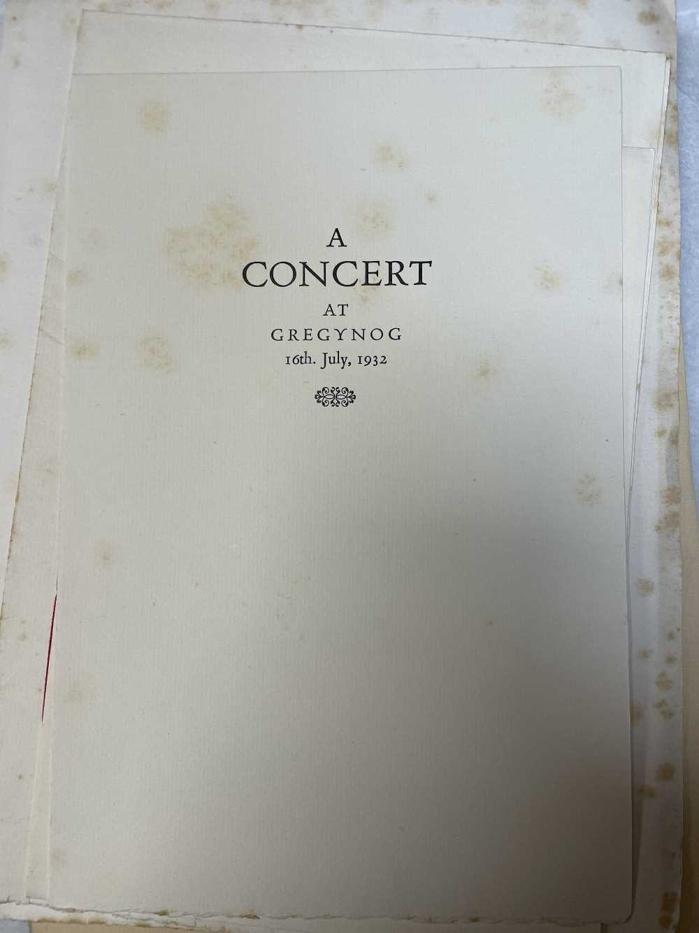 GWASG GREGYNOG PRESS: a collection of Gregynog Festival programmes, including, National Council of - Image 16 of 34