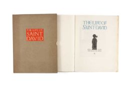 GWASG GREGYNOG PRESS: THE LIFE OF SAINT DAVID 1927 limited edition (71/175) the foregoing text,