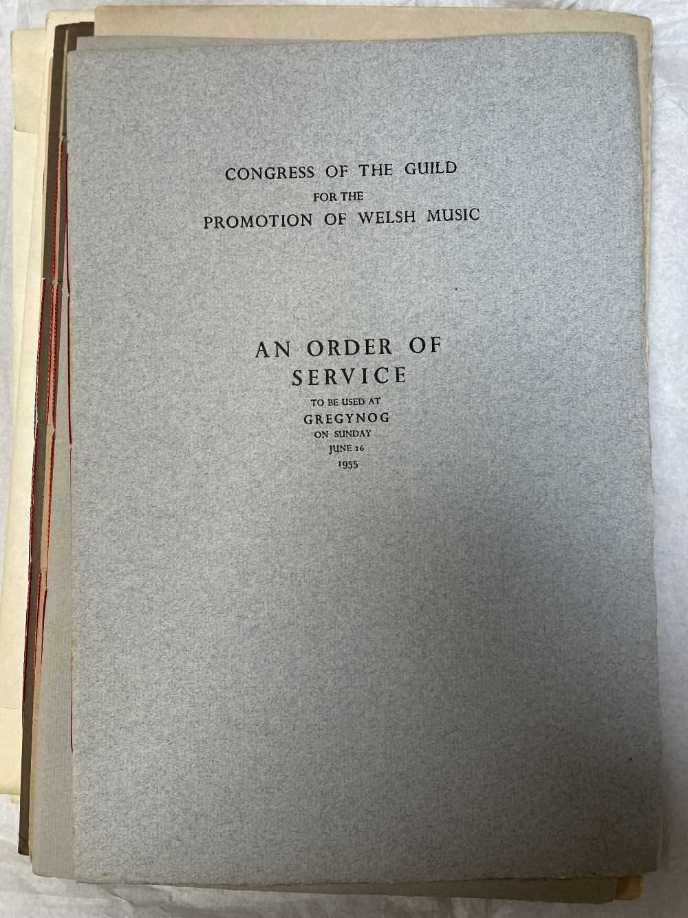 GWASG GREGYNOG PRESS: a collection of Gregynog Festival programmes, including, National Council of - Image 6 of 34