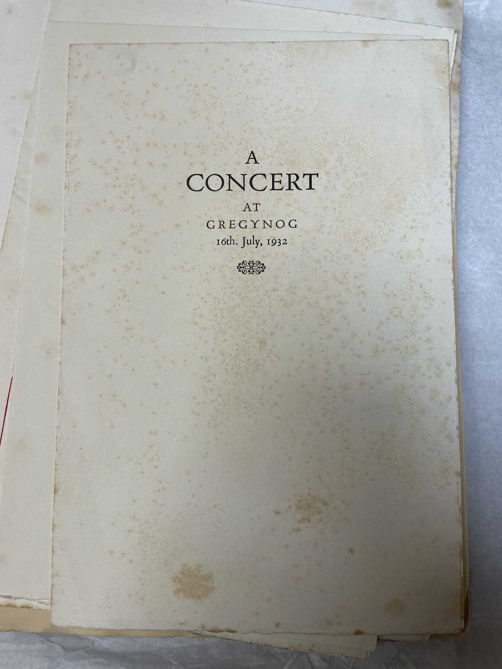 GWASG GREGYNOG PRESS: a collection of Gregynog Festival programmes, including, National Council of - Image 32 of 34