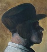 ‡ JAMES DONOVAN (Welsh, b.1974) acrylic on paper - entitled 'Dado's Hat', signed and titled on label