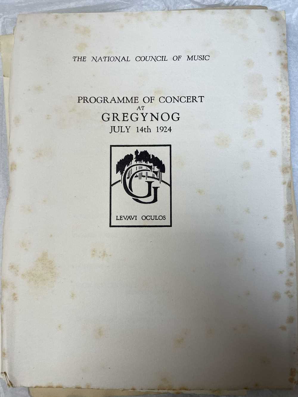 GWASG GREGYNOG PRESS: a collection of Gregynog Festival programmes, including, National Council of - Image 10 of 34