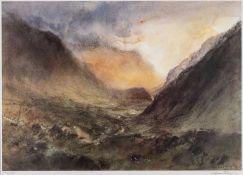 ‡ WILLIAM SELWYN (Welsh b. 1933) limited edition (196/500) print - entitled verso 'Llanberis