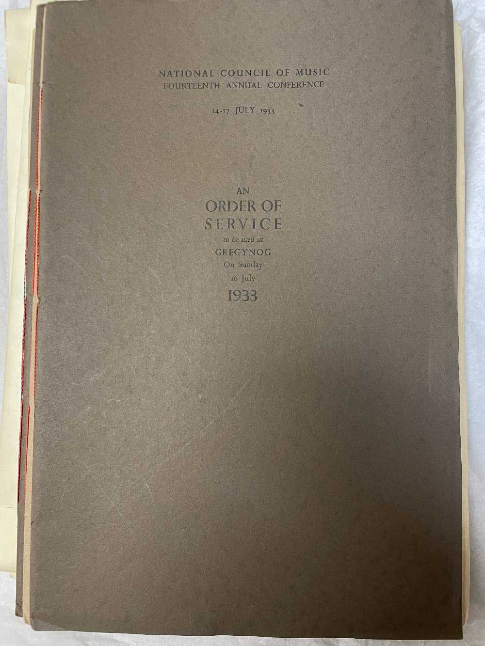 GWASG GREGYNOG PRESS: a collection of Gregynog Festival programmes, including, National Council of - Image 9 of 34