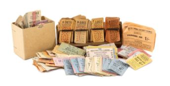 COLLECTION OF VINTAGE BUS, RAILWAY & TOLL GATE TICKETS, 1950s and later, including London General