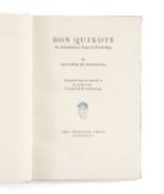 GWASG GREGYNOG PRESS: DON QUIXOTE AN INTRODUCTORY ESSAY IN PSYCHOLOGY 1934 limited edition (18/