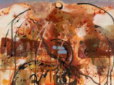 ‡ DAN LLYWELYN HALL (Welsh b.1980) mixed media - entitled verso, 'Horned for Study II', signed and