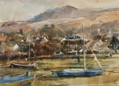 ‡ JANE CORSELLIS (b.1940) watercolour - entitled verso, 'Winter Walk, Newport, Pembrokeshire' on