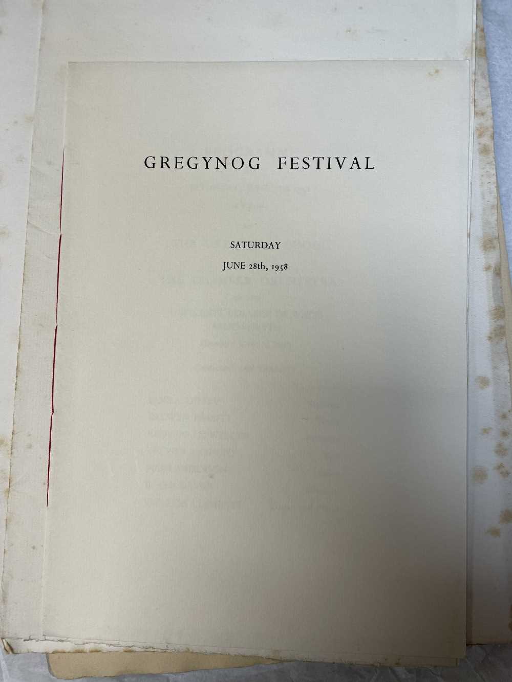 GWASG GREGYNOG PRESS: a collection of Gregynog Festival programmes, including, National Council of - Image 3 of 34
