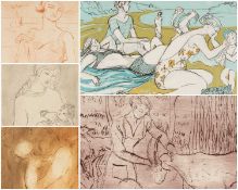 ‡ CLAUDIA WILLIAMS (1933-2024) five etchings - domesticity and family life, each signed with
