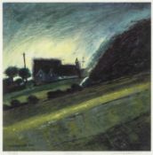 ‡ WILF ROBERTS (Welsh 1941-2016) limited edition (7/125) print - entitled 'Caer Salem', signed, 25 x