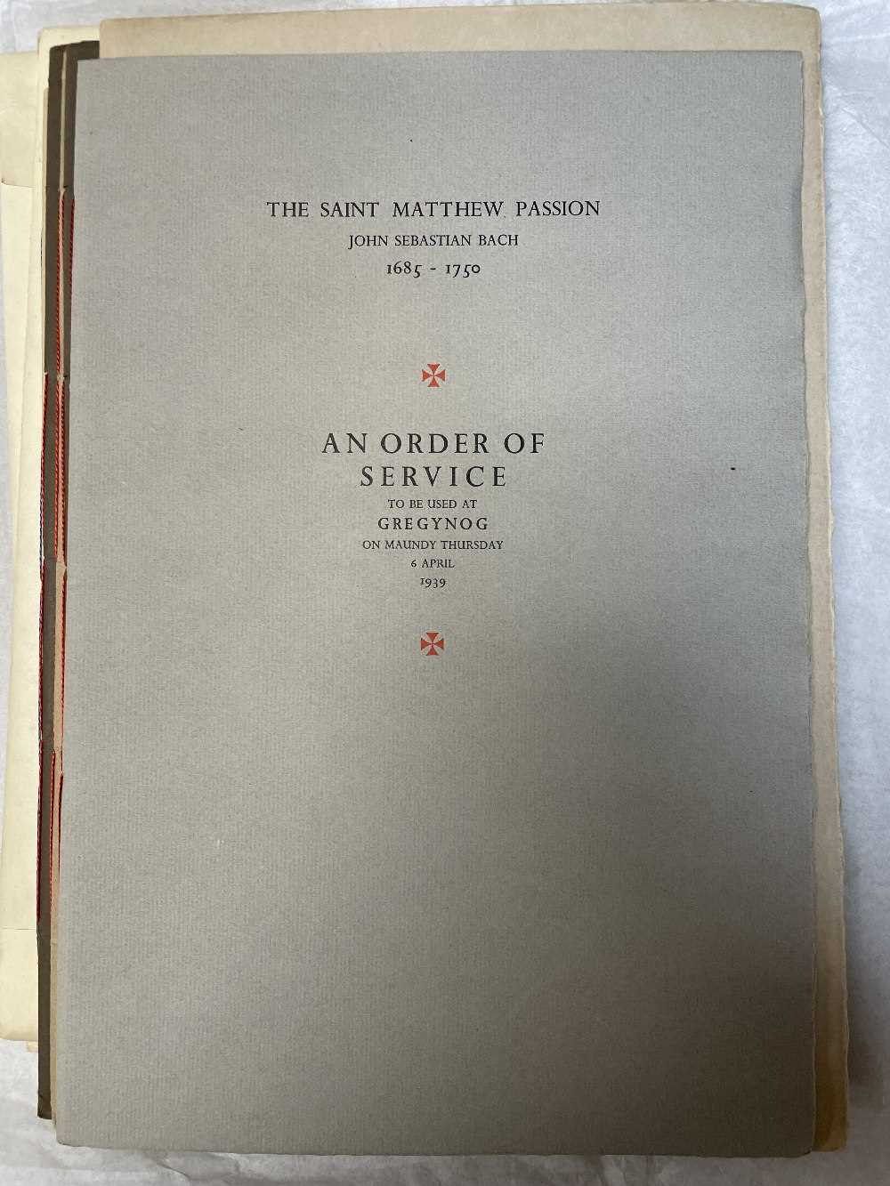 GWASG GREGYNOG PRESS: a collection of Gregynog Festival programmes, including, National Council of - Image 7 of 34