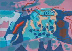 ‡ MARY LLOYD JONES (Welsh b.1934) limited edition (3/20) lithograph - entitled, 'Cwm Rheidol',