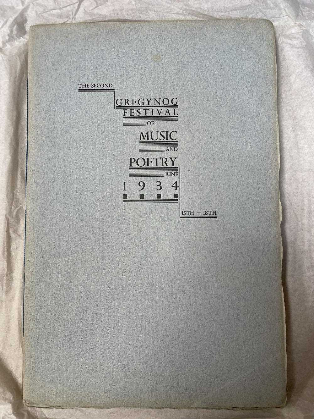 GWASG GREGYNOG PRESS: a collection of Gregynog Festival programmes, including, National Council of - Image 23 of 34