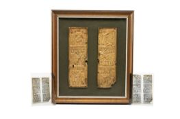 FINE FACSIMILE OF 'THE ANDREWS DIPTYCH', depicting the six miracles of Christ, in shallow relief and