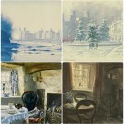 ‡ WELSH ARTISTS: KEITH ANDREW (1947-2025) two limited edition prints - cottage interiors, 'Candle