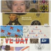 COLLECTION OF FIRST DAY COVERS & SILVER COIN COVER SETS Provenance: private collection Denbighshire