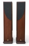 HI-FI EQUIPMENT PAIR OF FLOOR-STANDING CASTLE 'HARLECH' SPEAKERS, 96 (h) x 23 (w) x 38cms (d)