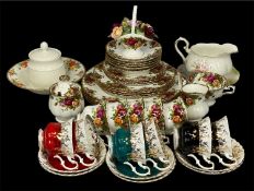 ROYAL ALBERT TABLEWARE, including Old Country Roses tea and dinner service, Regal Series tea