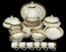 ROYAL DOULTON BELVEDERE TABLEWARE, including two oval serving dishes and an oval plate, approx. 45