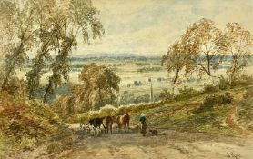 JOHN SYER, RI (British, 1815-1885) watercolour - labelled verso 'Alderley Edge, Cheshire', signed